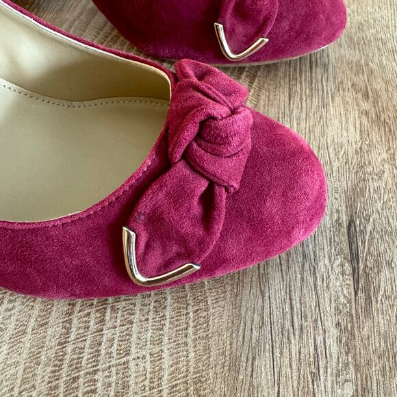 Michael Kors | Suede Merlot Pump Block Heels | Women’s Size 9 - Picture 4 of 11